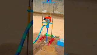 Thumbnail: DIY Mini Borewell Drilling Machine | Mini Water Pump | Motor Tubewell Pump #ScienceProject #shorts