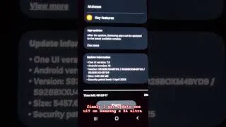 Thumbnail: finaly I get update one ui7 on Samsung s 24 ultra  #shorts #youtube #tiktok #samsung #oneui7