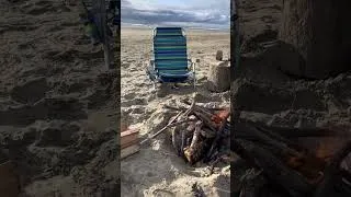 Thumbnail: Beach campfire or mountain campfire? 👀#Shorts #OregonCoast #RVLife #CampingLife #RVLiving #Campfire