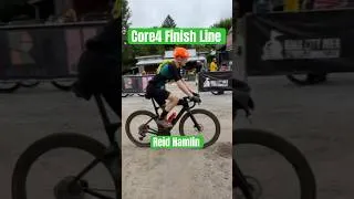 Thumbnail: @AgateCyclist crossing the Core4 Gravel Race Finish Line