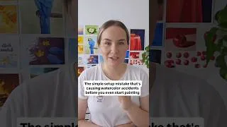 Thumbnail: The simple setup mistake that's causing watercolor accidents before you even start painting