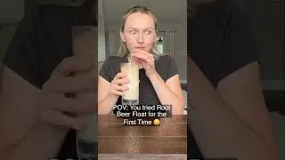 Thumbnail: Ukrainian Tries a ROOT BEER FLOA for the FIRST TIME 🇺🇸 #rootbeerfloat #americanculture