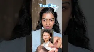 Thumbnail: Felt like an ANGEL after MAKEUP TRANSITION 🪽🪄🤍 #transition #zendaya #makeup