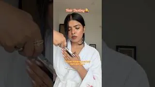 Thumbnail: giving myself HAIR-DUSTING haircut 💇‍♀️ (NO Hair transformation) #haircut #hairtrimming