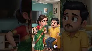 Thumbnail: पत्नी ने पूछा नाराज़ हो क्या? 😂 पति का जवाब सुनकर हँसी नहीं रुकेगी | Hindi Comedy Shorts