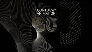 Thumbnail: Creating a Cinematic Countdown Animation in After Effects #animation #aftereffects #mograph