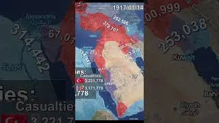 Thumbnail: World War I: Middle East Every Day using Google Earth