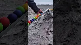 Thumbnail: Marble Run ☆ Four sand mountain bridge course