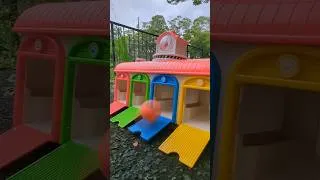 Thumbnail: Marble run ☆ 4 color garage ball play #marblerun #garage#shorts