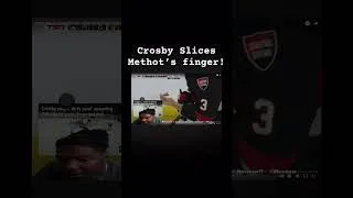 Thumbnail: Sidney Crosby Slices Open Methot’s Finger! #hockeyhighlights #nhl #nhlhighlights #reaction