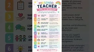 Thumbnail: Preschool Teacher Interview Tips | How to Impress Any Preschool Interview! 👩‍🏫✨ #preschoolteacher
