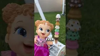 Thumbnail: GIANT Ice cream! 😜 #shorts #babyalive #babydoll