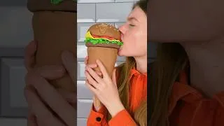 Thumbnail: 🍦🍔 Chocolate VS Real Food Challenge