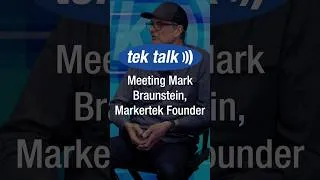 Thumbnail: Meeting Mark Braunstein, Markertek Founder | Tek Talk Clip