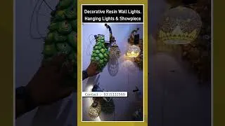 Thumbnail: Decorative #hanginglights & #showpiece || #shots #resinwallart #resinlamp  #wallhangingshowpiece