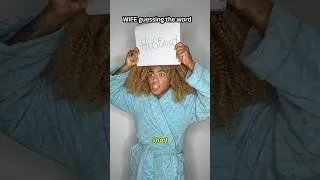 Thumbnail: Wife guessing the word…😭💀 #comedy