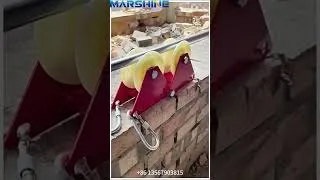 Thumbnail: MARSHINE Labor‑Saving Rope Take‑up Pulley for Site Construction #shorts #roller #tools #cable #wire