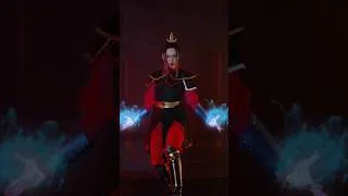 Thumbnail: Becoming Azula from Avatar The Last Airbender! 💙🔥 #cosplay #martialarts #kick #avatar #azula