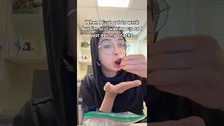 Thumbnail: I js be WORKING & EATING #hijabi #xyzbca #real #relatable #workvlog #work #wieiad #frfr #mukbang