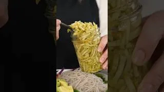 Thumbnail: SNEAK PEEK Pickled Broccoli Stems #pickledbroccoli #broccolistems