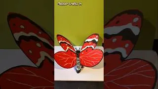 Thumbnail: butterfly model using thermocol, drawing sheet #diycrafts #craftideas #ytshorts #yt #shortvideo #diy