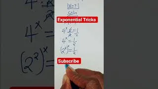 Thumbnail: A Nice Exponential Equation Tricks #maths #mathematics #viralvideo #viralshorts #viral