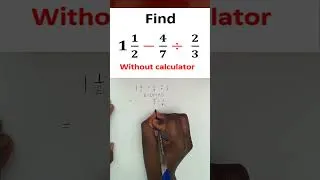 Thumbnail: solving fractions with mixed signs #shorts