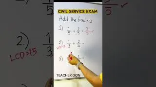 Thumbnail: CSE REVIEW - FRACTIONS BY TEACHER GON #teachergon #CSEAUGUST2026