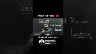 Thumbnail: MHT-CET 2027 | Wave Optics One Shot Revision | Complete Chapter  #mhtcet2027 #physics