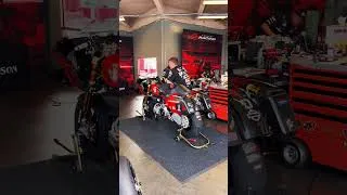 Thumbnail: Harley’s-Davidson Factory Race Team prepping for race 1 at Daytona #kingofthebaggers #harleydavidson
