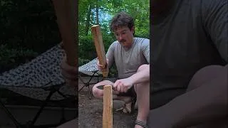 Thumbnail: No hatchet, no problem! #camping #campfire #kayakcamping #outdoors #2026