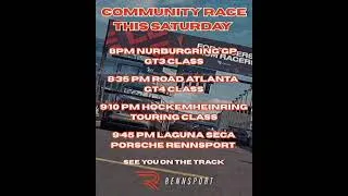 Thumbnail: RENNSPORT COMMUNITY RACING THIS SATURDAY 20th Plus Live Stream from 8pm