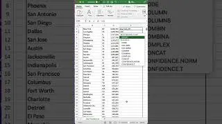 Thumbnail: How to Use The Excel CONCAT( ) Function #excel