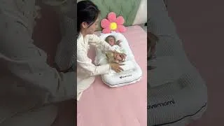Thumbnail: ✅  Dual Arm Cuddle Support Baby Anti Roll Pillow – Parents Finally Relax ( # 3092 )