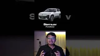 Thumbnail: Tata Sierra EV Pure🔥Base Variant Mein Itne Features😱 | Full Review #Shorts #sierraev #tatasierraev