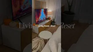 Thumbnail: Living Room Reset for Cozy Season🍁🍂🕯️ #cleanwithme #cozyreset #livingroomreset #cleantok