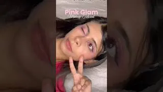 Thumbnail: pink glam makeup tutorial 🎀 #shorts