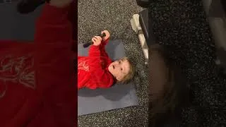 Thumbnail: Lilith wanted to be like her daddy🥺 #autism #diabetes #lilith #workout