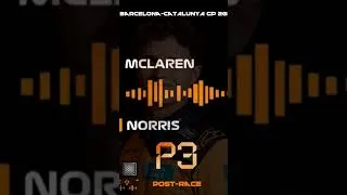 Thumbnail: Lando Norris Post-Race Team Radio  #BarcelonaGP #landonorris #LN4 #L4NDO #LN1 #mclarenteamradio