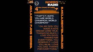 Thumbnail: Lando Norris Team radio | Abu Dhabi GP 2024 / 2025