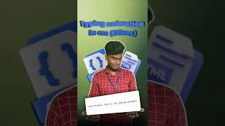 Thumbnail: ⌨️ Typing Text Animation in Pure CSS | No JS Need 🚀✨ in Tamil #tamil #tutorial #figma #button #viral