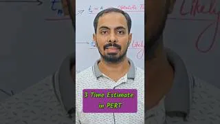 Thumbnail: 3 Time Estimate in PERT😅😎👌 #PERT #CPM #industrial #mechanicalengineering #gateexam