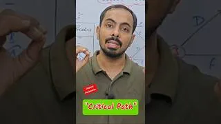 Thumbnail: Simplest Explanation of Critical Path 😅👌✅ #pert #CPM #criticalpath #industrial #mechanical