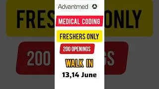 Thumbnail: Medical coding jobs for freshers #freshersjob #medicalcodingjobs