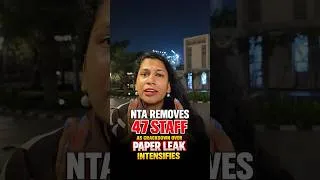 Thumbnail: NEET Latest News 🚨 NTA Removes 47 Staff After NEET Paper Leak | Big Action by NTA Update #neet2026