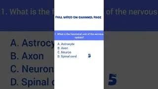 Thumbnail: NEUROPHYSIOLOGY MCQS | neurophysiology practice questions #mcqpractice #medicalschoolcommunity