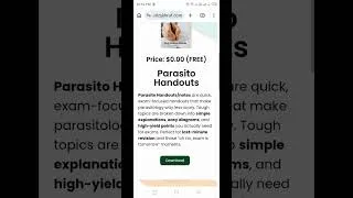 Thumbnail: FREE Parasito and bacterio handouts - DOWNLOAD GUIDE #bacteriology #medicalstudents #parasitology