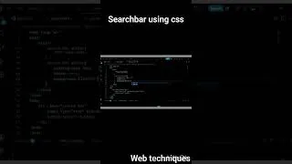Thumbnail: Learn CSS Search Bar Design in 30 Seconds! 🚀#HTML #CSS #SearchBar #WebDesign #Frontend #Coding