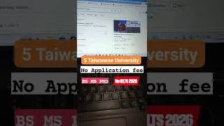 Thumbnail: #studyabroad #mehranscholars #studyintaiwan #scholarships2026 #exam #noapplicationfee  #jobsearch
