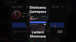 Thumbnail: [LANTERN SHOWCASE] (1499 Robux) BUYING THE [LIMITED] SHINISAMU GAMEPASS IN THE MIMIC! | Roblox